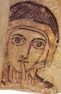 св Анна. Фреска из Фарраса VIII век
